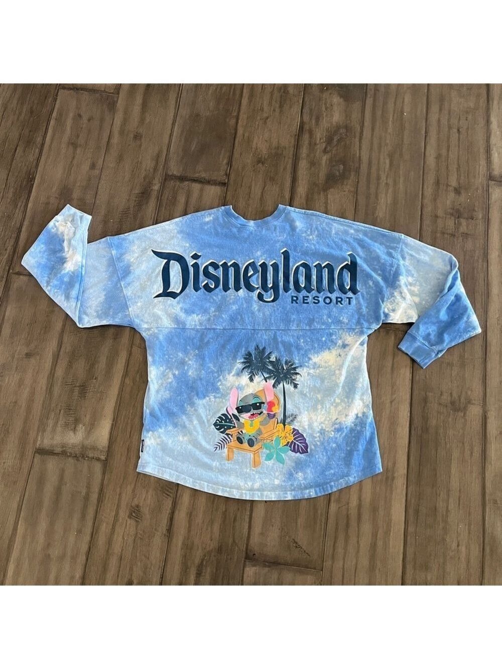 Disney Disneyland Resort Lilo & Stitch Spirit Jersey in Tie Dye Blue -
Size XL